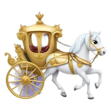 Cinderella Horse and carriage sticker