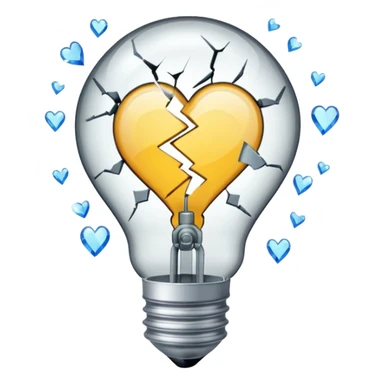 A light bulb  like "💔 sticker