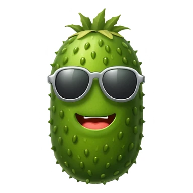 Pickle with sunglasses  sticker