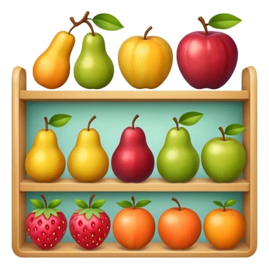 anaquel de frutas sticker