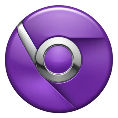 dark purple google chrome logo sticker