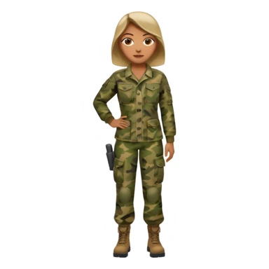 full body camo baddie sticker