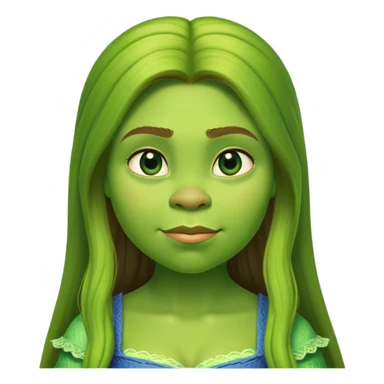 shrek as a girl sticker