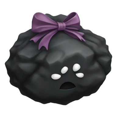 Lump Coal with a bow sticker