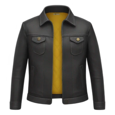 jaqueta de couro roupa sticker