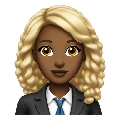Black barbie lawyer pretty  sticker