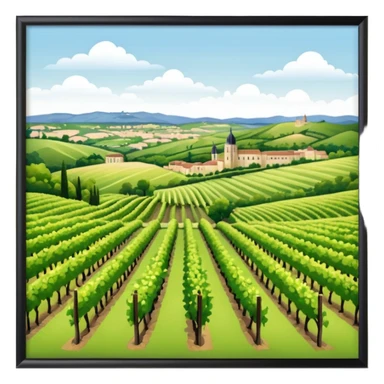 brodeaux aquitaine realistic sticker