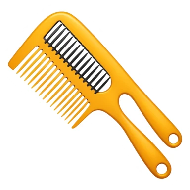hairdressing comb sticker