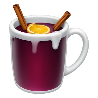 Mulled wine christmas cup sticker