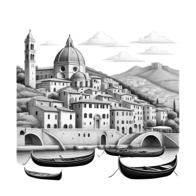 Sketches of Italy sticker