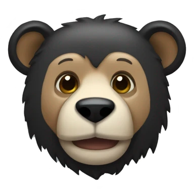 Oso con inicial d sticker