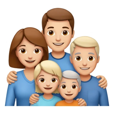 family of users with diverse ages sticker