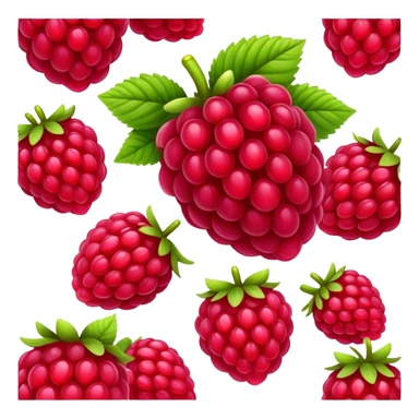 raspberry fruit sticker
