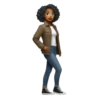 Bad gyal walking sticker