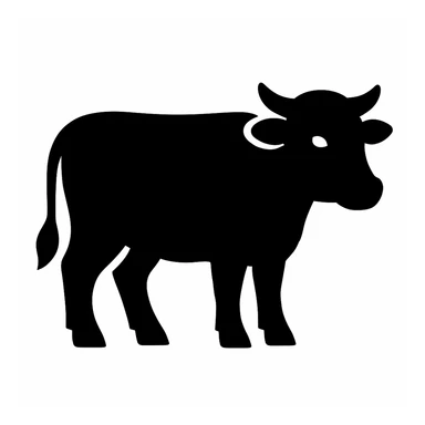 Cow sticker