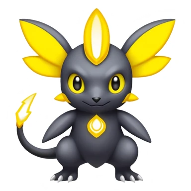 Elemental Dark-type-Electric-type natural Pokémon-Fakémon-creature sticker