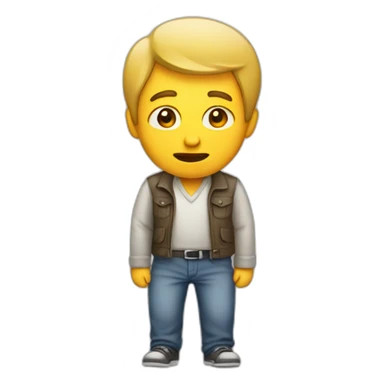 A man who peed his pants sticker