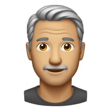 Middle age man  sticker