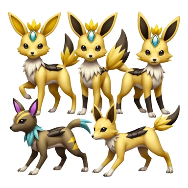 Meloetta-Renamon-Umbreon-Jolteon-Beedrill-Manectric-Palkia-fusion sticker