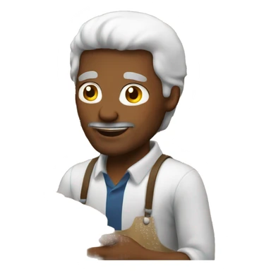 a man selling breads sticker