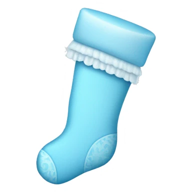 Baby blue stocking  sticker