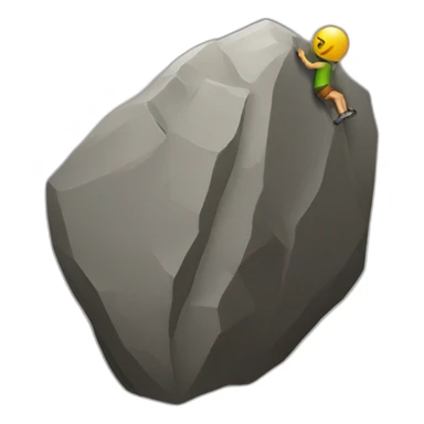 boulder climbing sticker