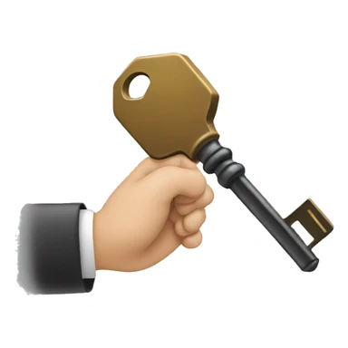 Handing a key sticker