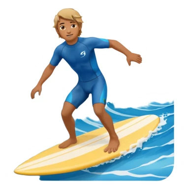 Un hombre sorfeando sticker