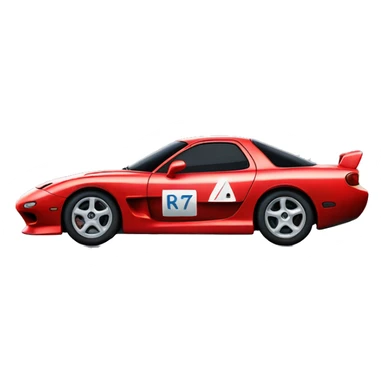 Mazda RX7 avec INOXTA sticker
