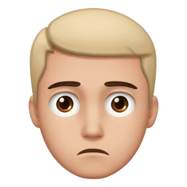 Person feeling disappointed sticker