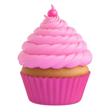 cupcake with pink icing sticker