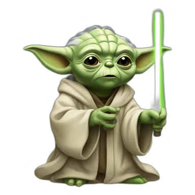 Yoda qui fume sticker