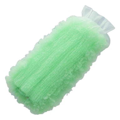 Synthetic loofah sticker