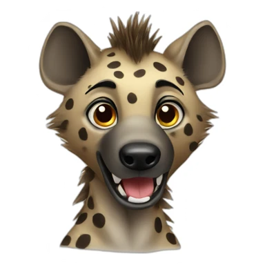 Spotted hyena sticker