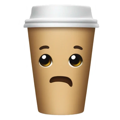 Disposable coffee cup sticker