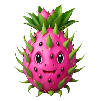 Dancing dragon fruit sticker