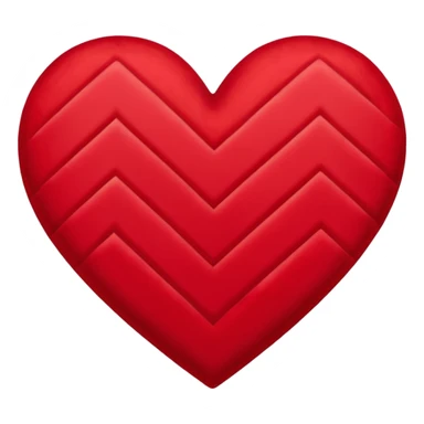 heart with a velvet chevron sticker