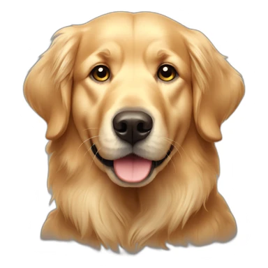 old golden retriever sticker