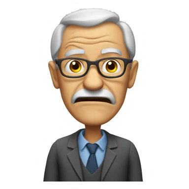 angry, crazy old teacher  sticker