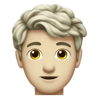 Young men with white skin in formal portrait in nature sticker