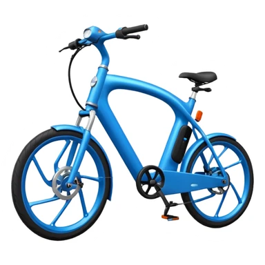 blue electric bicycle sticker