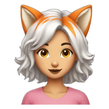 Fox girl sticker
