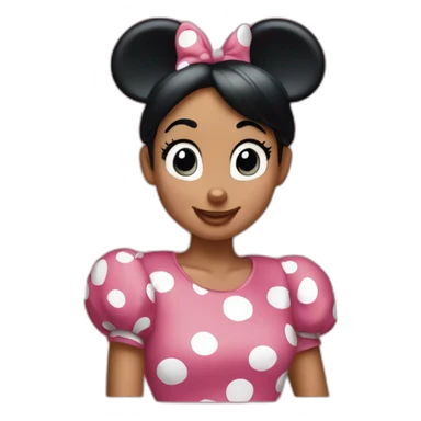  Classic Minnie Mouse is not a human sticker
