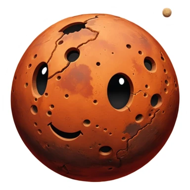 mars planet sticker