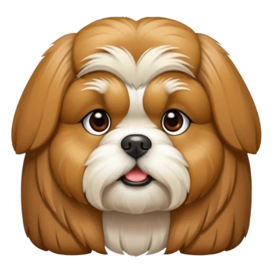 Cachorro Lhasa apso cabelo longo cor caramelo  sticker