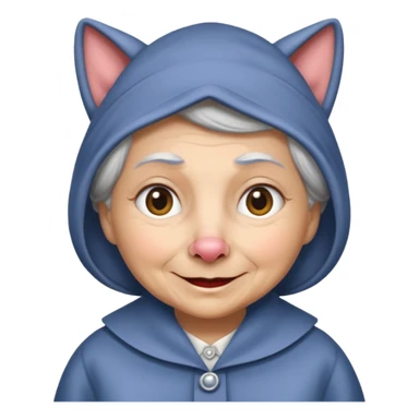 The big bad wolf is wearing Grandma's clothes. sticker