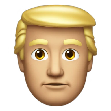 donald trump head sticker