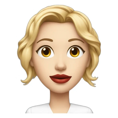 Scarlett Johansson as AI chatbot sticker