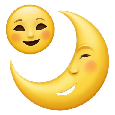 Genarate me a emoji of Drak mode moon and bright mode sun Like we got In our mobile phones sticker