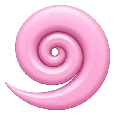 Pink swirl sticker